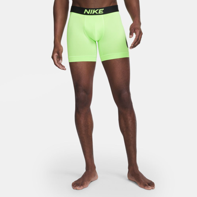 Shop Nike Essential Micro Men's Boxer Briefs In Green