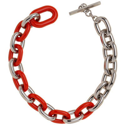 Shop Paco Rabanne Xl Link Choker Necklace In Multi