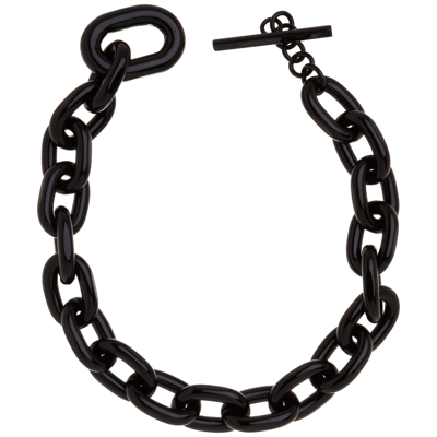 Shop Paco Rabanne Xl Link Choker Necklace In Black