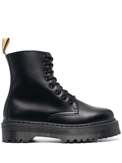 Shop Dr. Martens' Jadon Vegan-leather Platform Boots In Schwarz