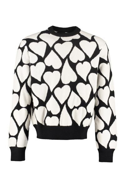 Shop Amiri Jacquard Motif Sweater In Multicolor