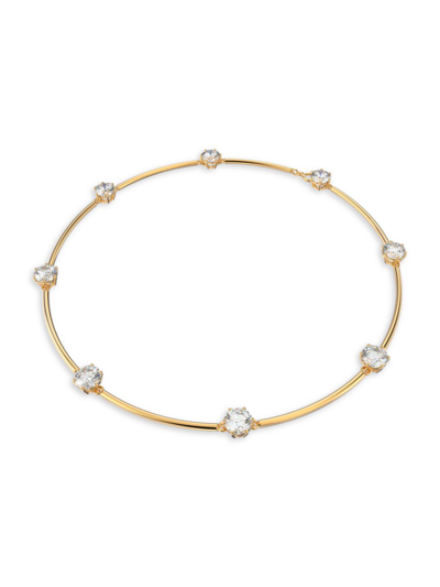 Shop Swarovski Women's Constella  Crystal Goldplated Necklace