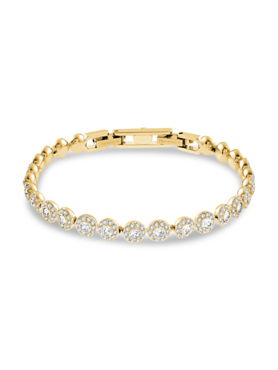 Shop Swarovski Women's Angelic  Crystal Goldplated Bracelet