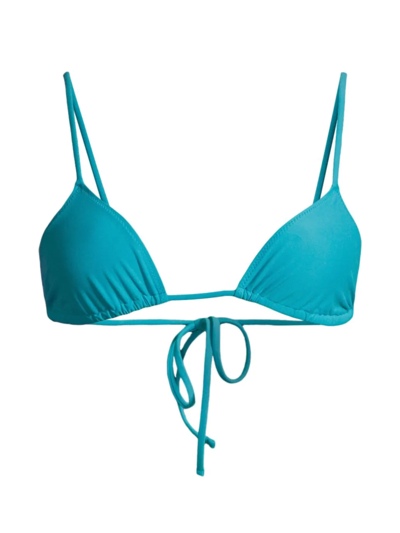 Shop Tropic Of C Women's Equator String Bikini Top In Seabreeze