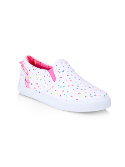 Shop Galaxy Active Little Girl's & Girl's Spirit Slip-on Sneakers In Bright White