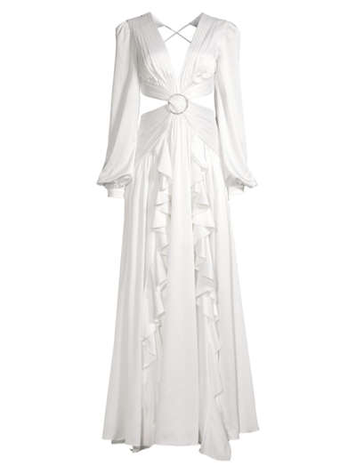 Shop Patbo Women's Cut-out Maxi Dress In White