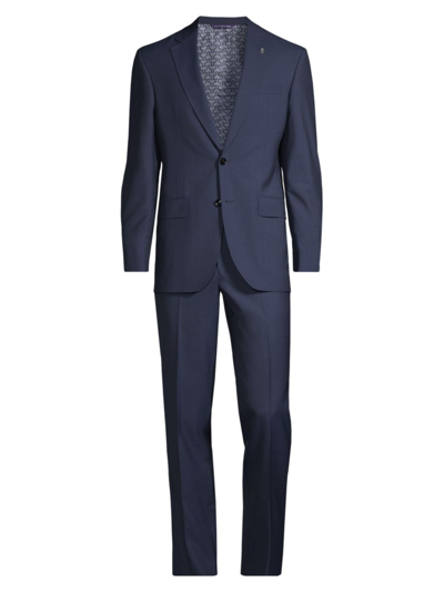 Shop Ted Baker Men's Wool High Suit In Blue