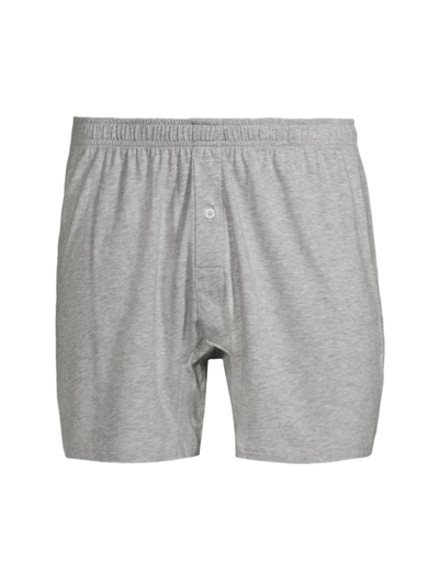Shop B Draddy Men's Richard Boxer Shorts In Grey Heather