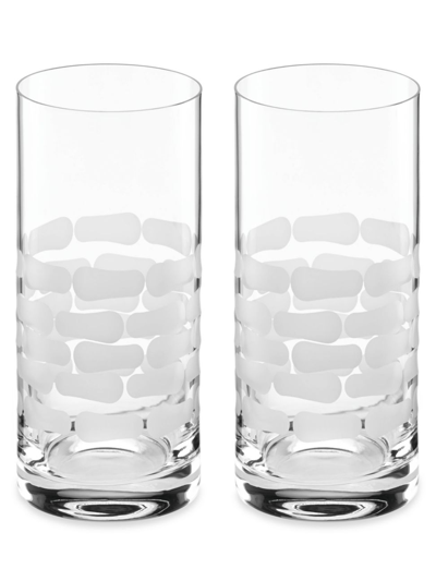 Shop Michael Wainwright Truro Clear 2-piece Highball Glass Set In White