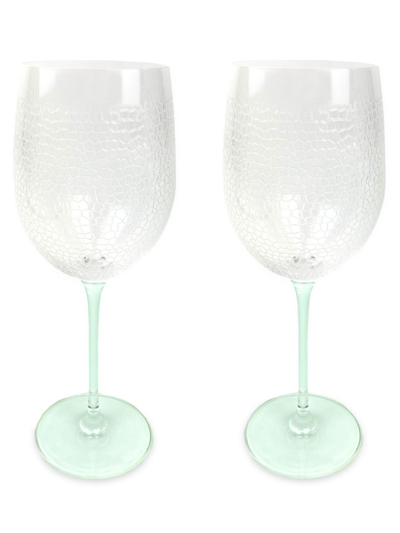 Shop Michael Wainwright Panthera Clear 2-piece Wine Glass Set