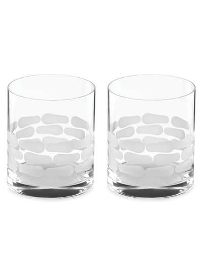 Shop Michael Wainwright Truro Clear 2-piece Double Old Fashioned Glass Set In White
