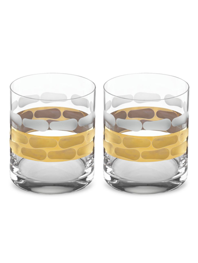 Shop Michael Wainwright Truro Gold 2-piece Double Old Fashioned Glass Set