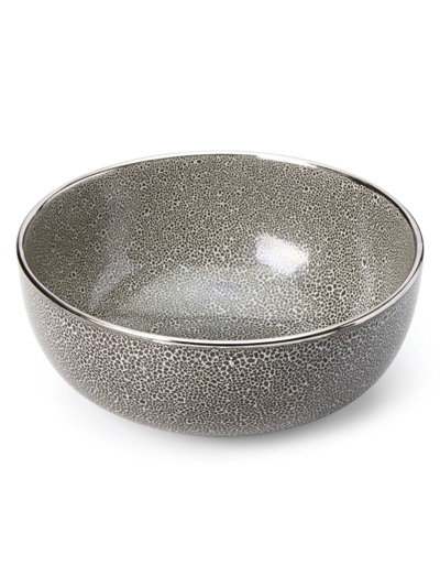 Shop Michael Wainwright Panthera Platinum 10" Bowl In Gray