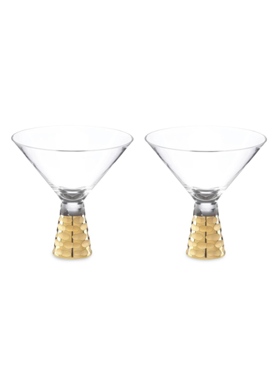 Shop Michael Wainwright Truro Gold 2-piece Martini Glass Set