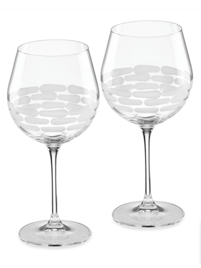 Shop Michael Wainwright Truro Clear 2-piece Red Wine Glass Set In White
