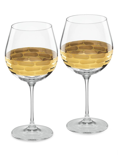 Shop Michael Wainwright Truro Gold 2-piece Red Wine Glass Set