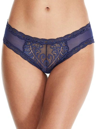 Shop Natori Feathers Hipster In True Navy