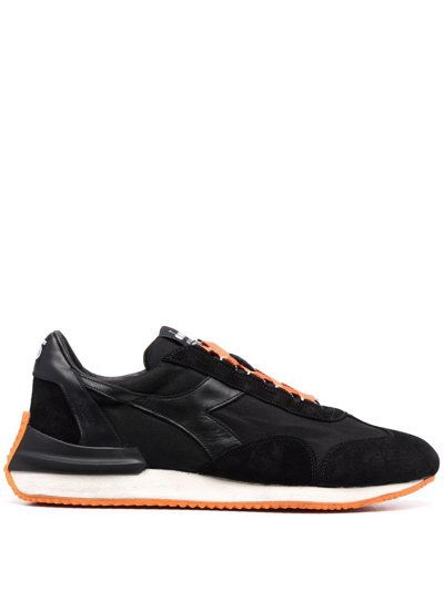 Shop Diadora Low-top Suede Sneakers In Schwarz