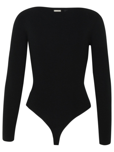 Shop Michael Michael Kors Black Woolmark Bodysuit