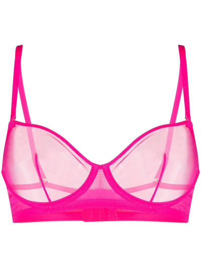 Maison Close Hot Pink Bra In Pink
