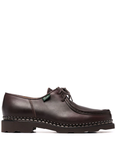 Shop Paraboot Lace-up Leather Shoes In Brown
