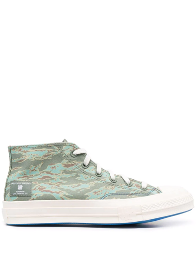 Shop Converse X Undefeated Chuck 70 Mid Sneakers In Green