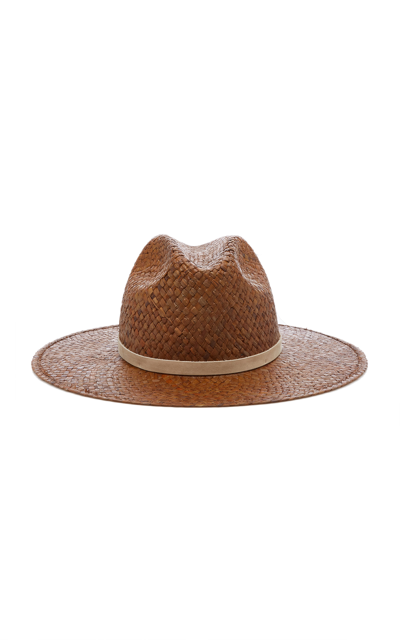 Shop Janessa Leone Women's Asher Raffia Straw Hat In Brown