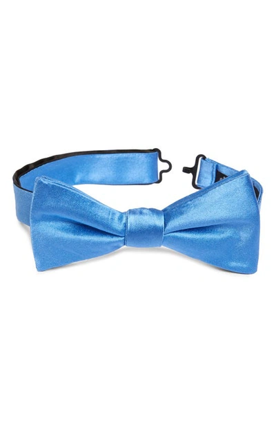 Shop Nordstrom Solid Silk Bow Tie In Blue