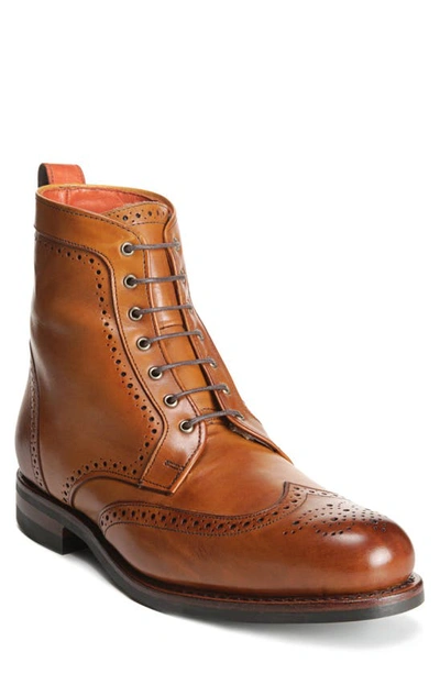 Shop Allen Edmonds Dalton Wingtip Boot In Walnut Dainite