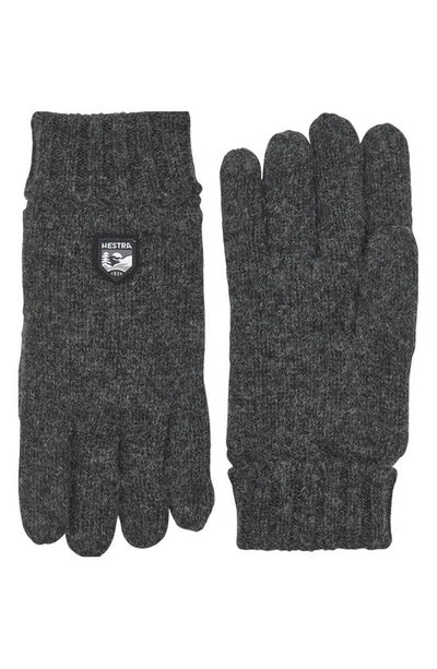 Shop Hestra Wool Blend Glove In Dark Grey