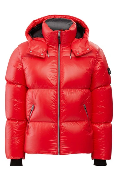 Shop Mackage Kent Water Repellent Down Puffer Jacket In Punch