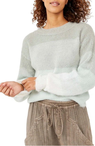 Shop Free People Autumn Sky Stripe Sweater In Cloud Combo