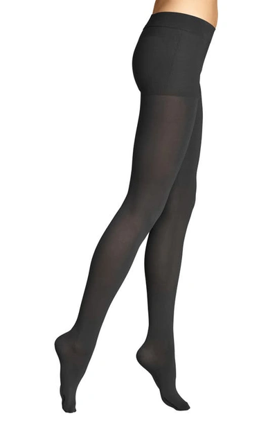 Shop Item M6 Beauty Opaque Compression Tights In Black