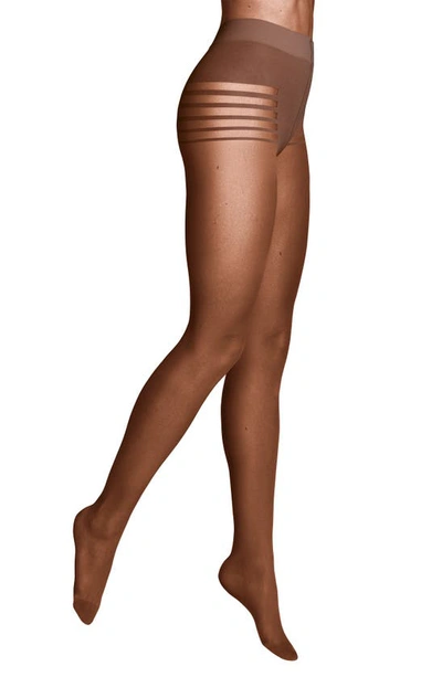 Shop Item M6 Invisible Compression Tights In Milk Chocolate