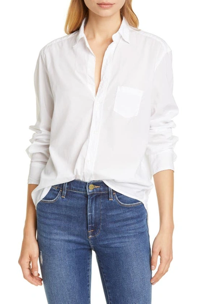 Shop Frank & Eileen Eileen Relaxed Button-up Shirt In White Light Poplin