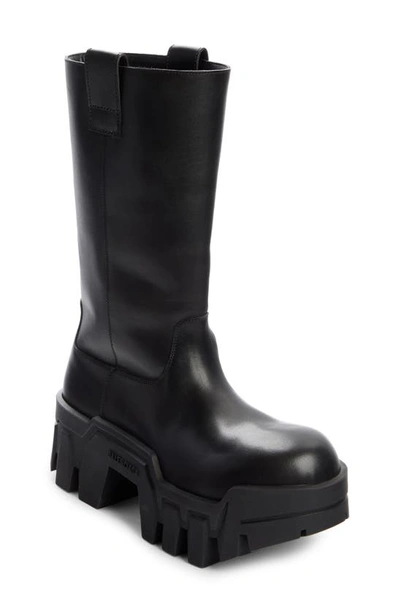 Shop Balenciaga Bulldozer Boot In Black