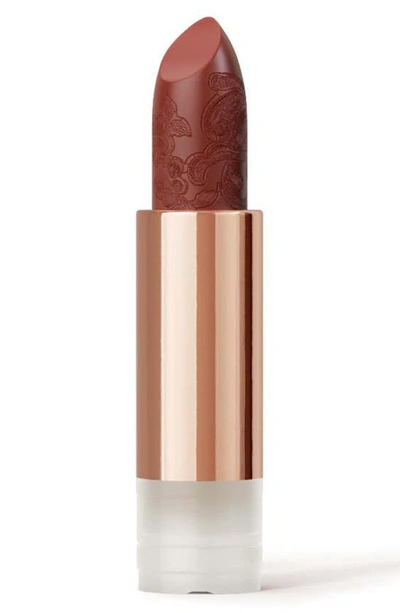 Shop La Perla Refillable Matte Silk Lipstick In Terracotta Red Refill
