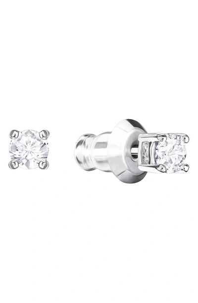 Shop Swarovski Attract Crystal Stud Earrings In White
