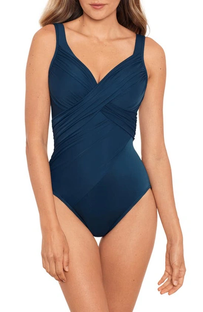 Shop Miraclesuitr Rock Solid Revele One-piece Swimsuit In Nova Green