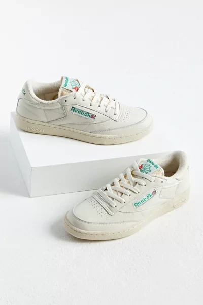 Reebok club c cheap 85 off white green