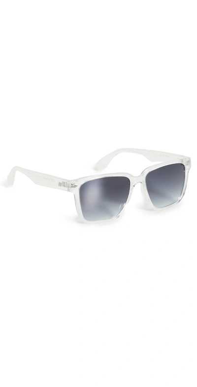 Shop Le Specs Le Sustain Mr Bombplastic Sunglasses In Pewter