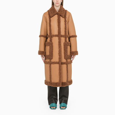 Shop Stand Studio Brown Sheepskin Jacket