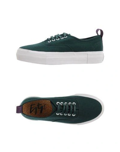 Shop Eytys Sneakers In Dark Green