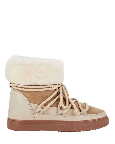 Shop Inuikii Classic Shearling-lined Ankle Boots In Brown