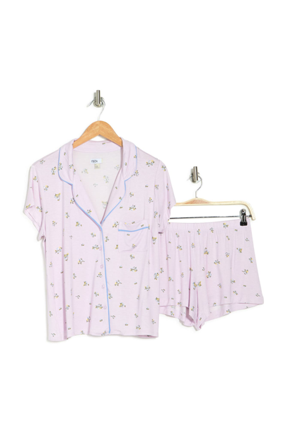 Shop Nordstrom Rack Tranquility Shortie Pajamas In Purple Moss Jolene Floral