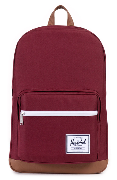 Shop Herschel Supply Co . 'pop Quiz' Backpack In Windsor Wine/ Tan