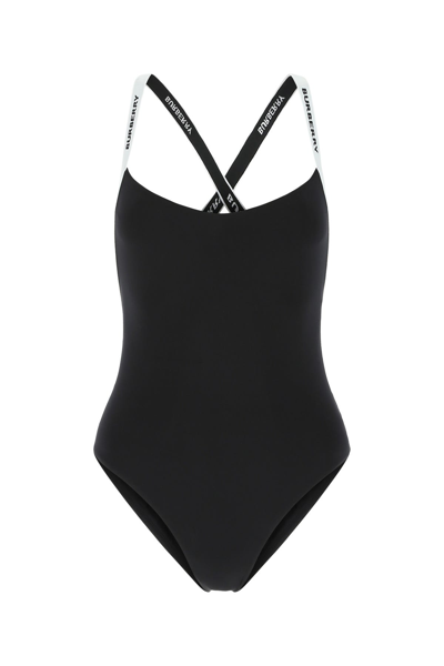 Shop Burberry Black Stretch Nylon Swimsuit  Black  Donna L