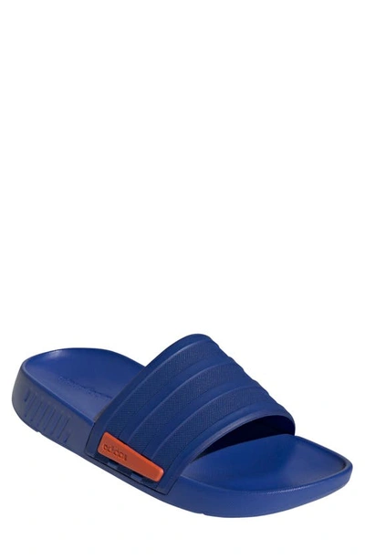 Shop Adidas Originals Racer Slide Sandal In Royal Blue/ Roy
