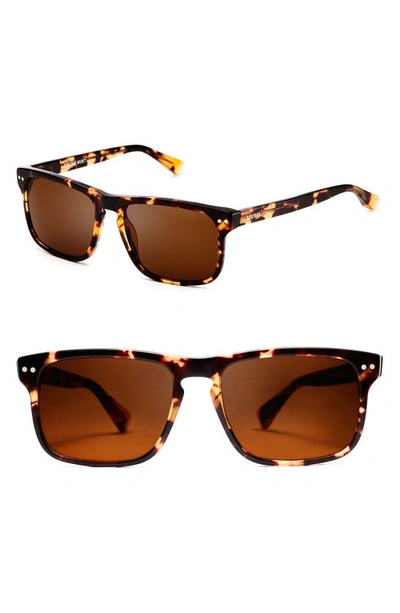 Shop Mvmt Reveler 57mm Polarized Sunglasses In Amber Tortoise