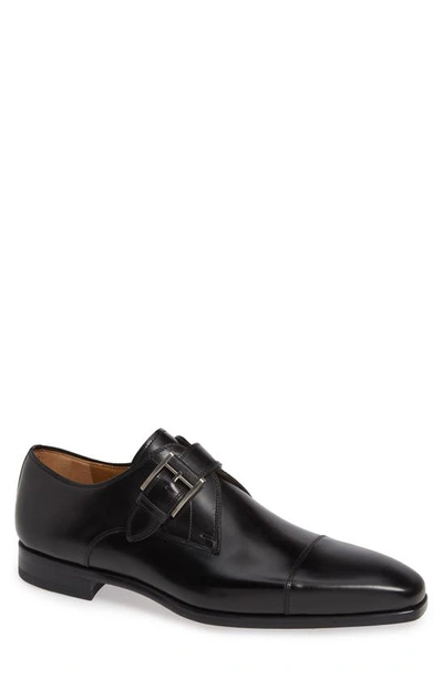 Magnanni Men's Marco Ii Single-monk Leather Dress Shoes In Grafito |  ModeSens